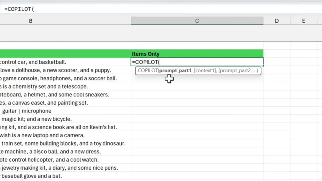 Best Copilot Prompts for Excel 